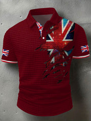 Men's UK Flag Printed Casual Tops vetvanguards