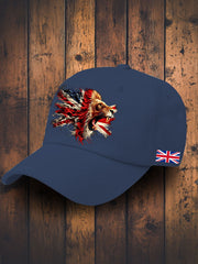 Unisex UK Flag Lion Printed Hat vetvanguards