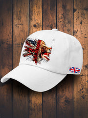 Unisex UK Flag Lion Printed Hat vetvanguards
