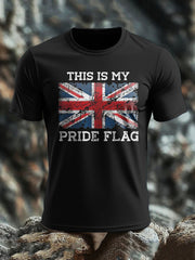 Men's UK Flag Patoitic Printed T-shirt vetvanguards