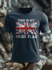 Men's UK Flag Patoitic Printed T-shirt vetvanguards