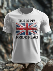 Men's UK Flag Patoitic Printed T-shirt vetvanguards