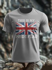 Men's UK Flag Patoitic Printed T-shirt vetvanguards