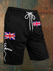 Men's Union Jack Print Casual Shorts vetvanguards