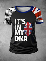 Women's Flag of the United Kingdom It's in my DNA T-shirts vetvanguards