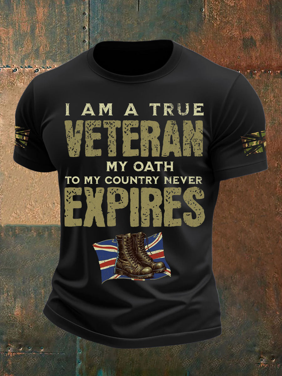 Men's British Veteran Printed short sleeves t-shirt vetvanguards