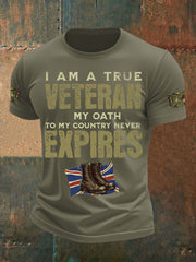 Men's British Veteran Printed short sleeves t-shirt vetvanguards