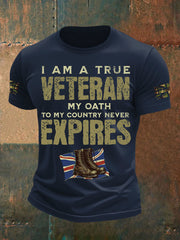 Men's British Veteran Printed short sleeves t-shirt vetvanguards