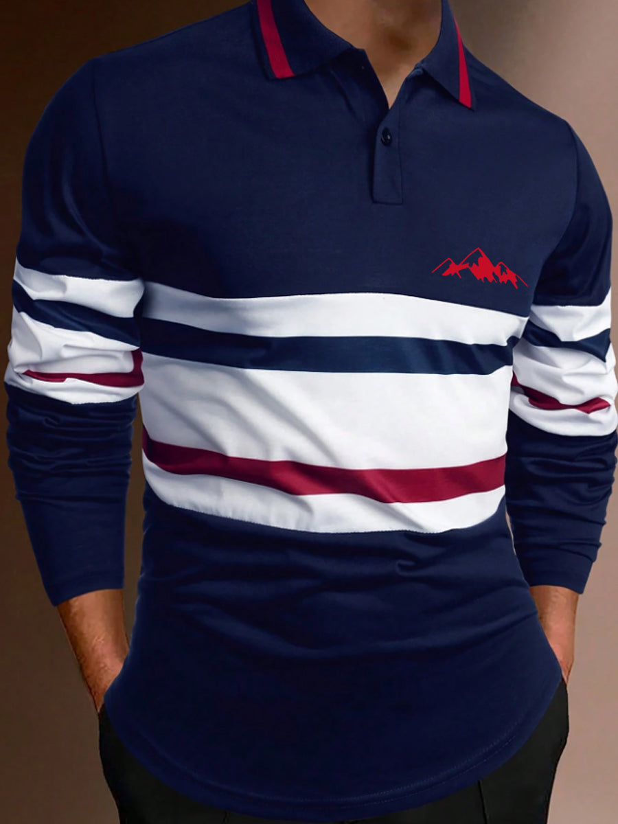 Men's Business Style Outdoor Leisure Sports Mountaineering Long Sleeve Tops vetvanguards