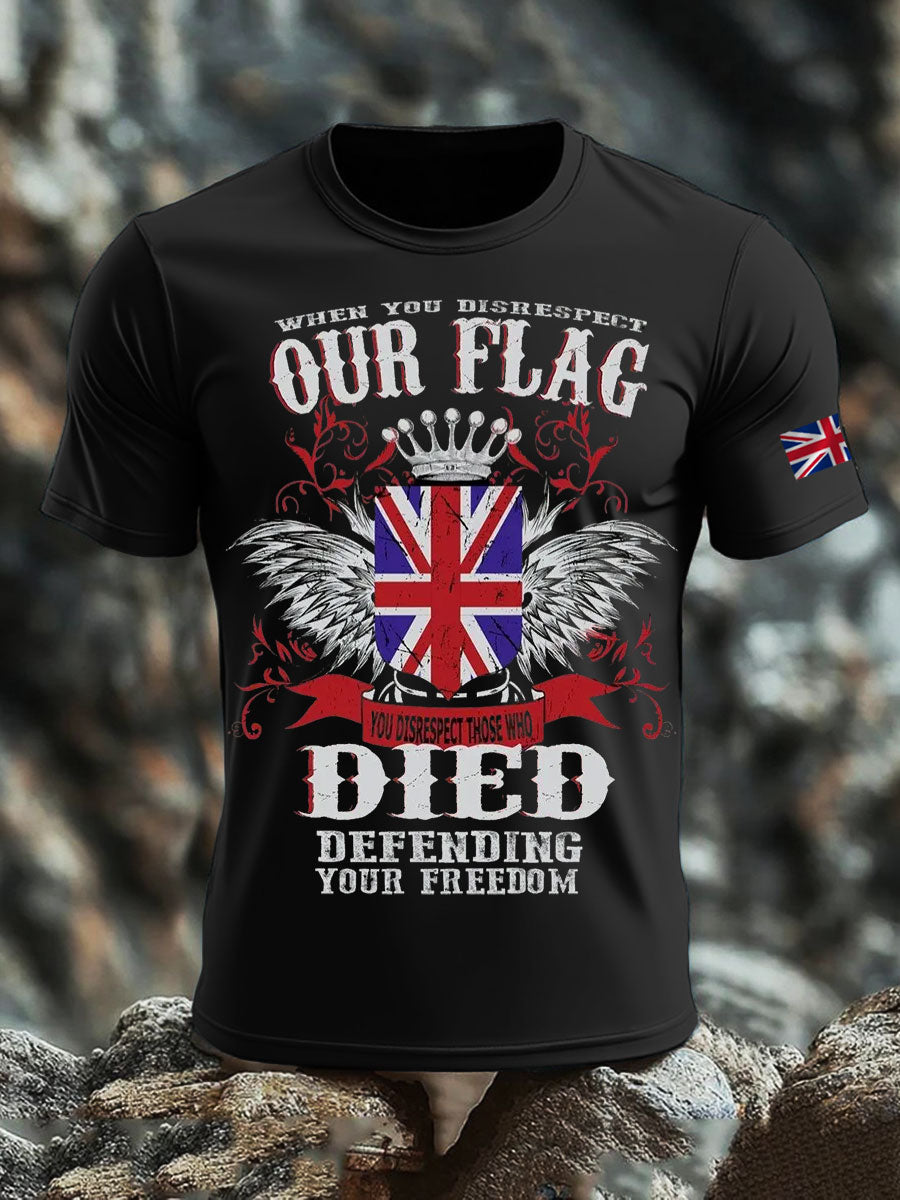Men's British Printed short sleeves t-shirt vetvanguards