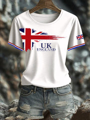 Women's British Printed short-sleeved T-shirt vetvanguards