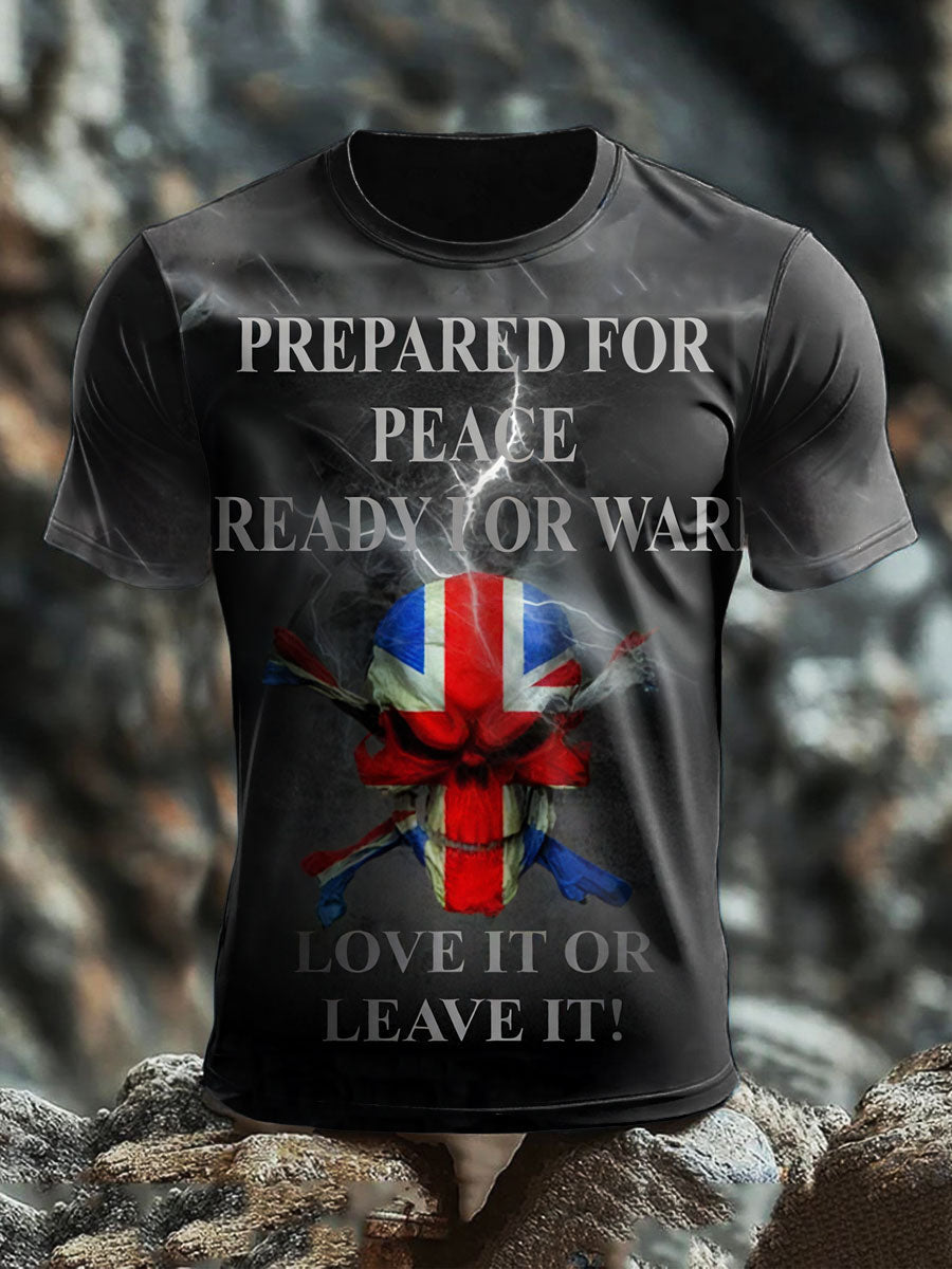 Men's British Printed short sleeves t-shirt vetvanguards