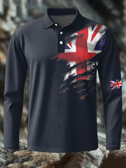 Men's British Printed long sleeve shirt vetvanguards