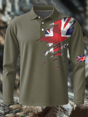 Men's British Printed long sleeve shirt vetvanguards