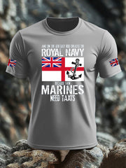 Men's United Kingdom Print imitation cotton short-sleeved T-shirt vetvanguards