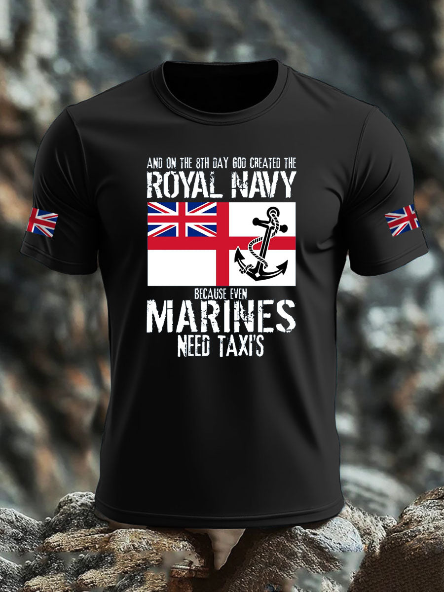 Men's United Kingdom Print imitation cotton short-sleeved T-shirt vetvanguards