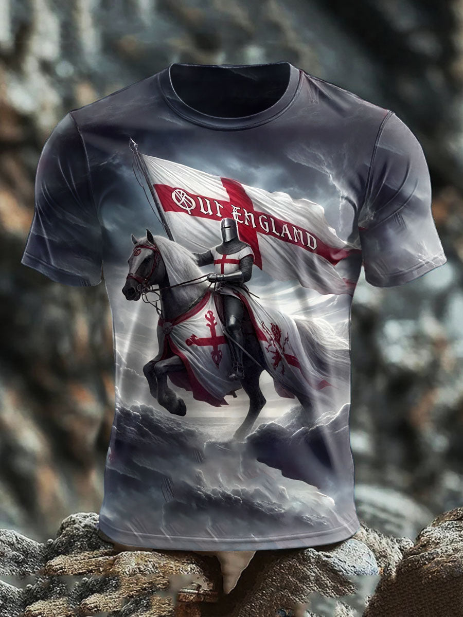 Men's English Crusaders Printed short sleeves t-shirt vetvanguards