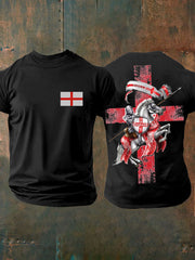 Men's United Kingdom England imitation cotton short-sleeved T-shirt vetvanguards