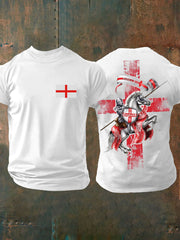 Men's United Kingdom England imitation cotton short-sleeved T-shirt vetvanguards