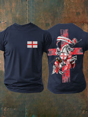 Men's United Kingdom England imitation cotton short-sleeved T-shirt vetvanguards