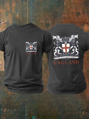 Men's  England imitation cotton short-sleeved T-shirt vetvanguards
