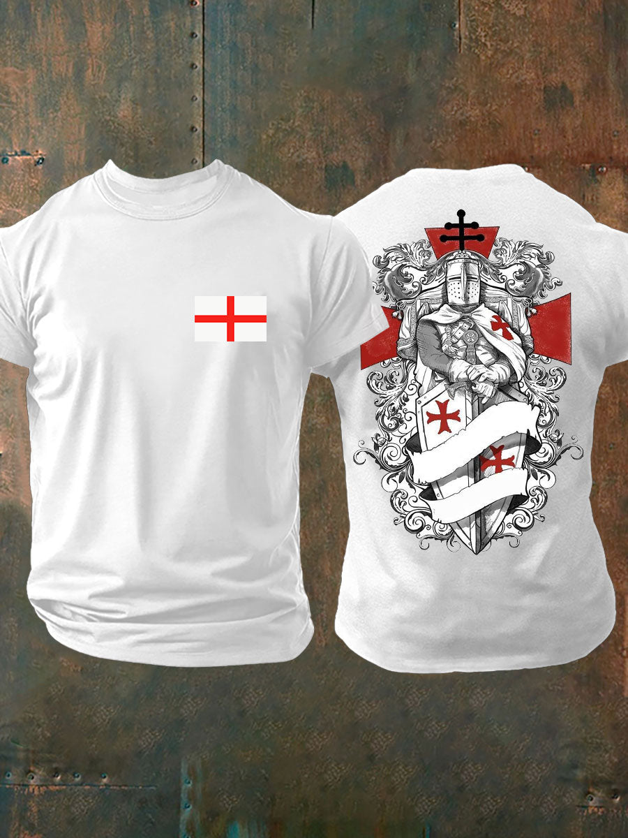 Men's United Kingdom England imitation cotton short-sleeved T-shirt vetvanguards