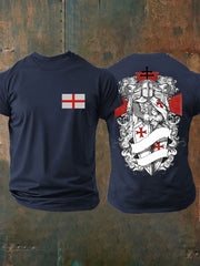 Men's United Kingdom England imitation cotton short-sleeved T-shirt vetvanguards
