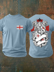 Men's United Kingdom England imitation cotton short-sleeved T-shirt vetvanguards