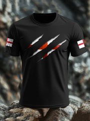 Men's England UK Flag Printed T-shirt vetvanguards