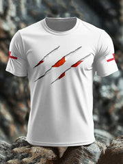 Men's England UK Flag Printed T-shirt vetvanguards