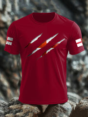 Men's England UK Flag Printed T-shirt vetvanguards