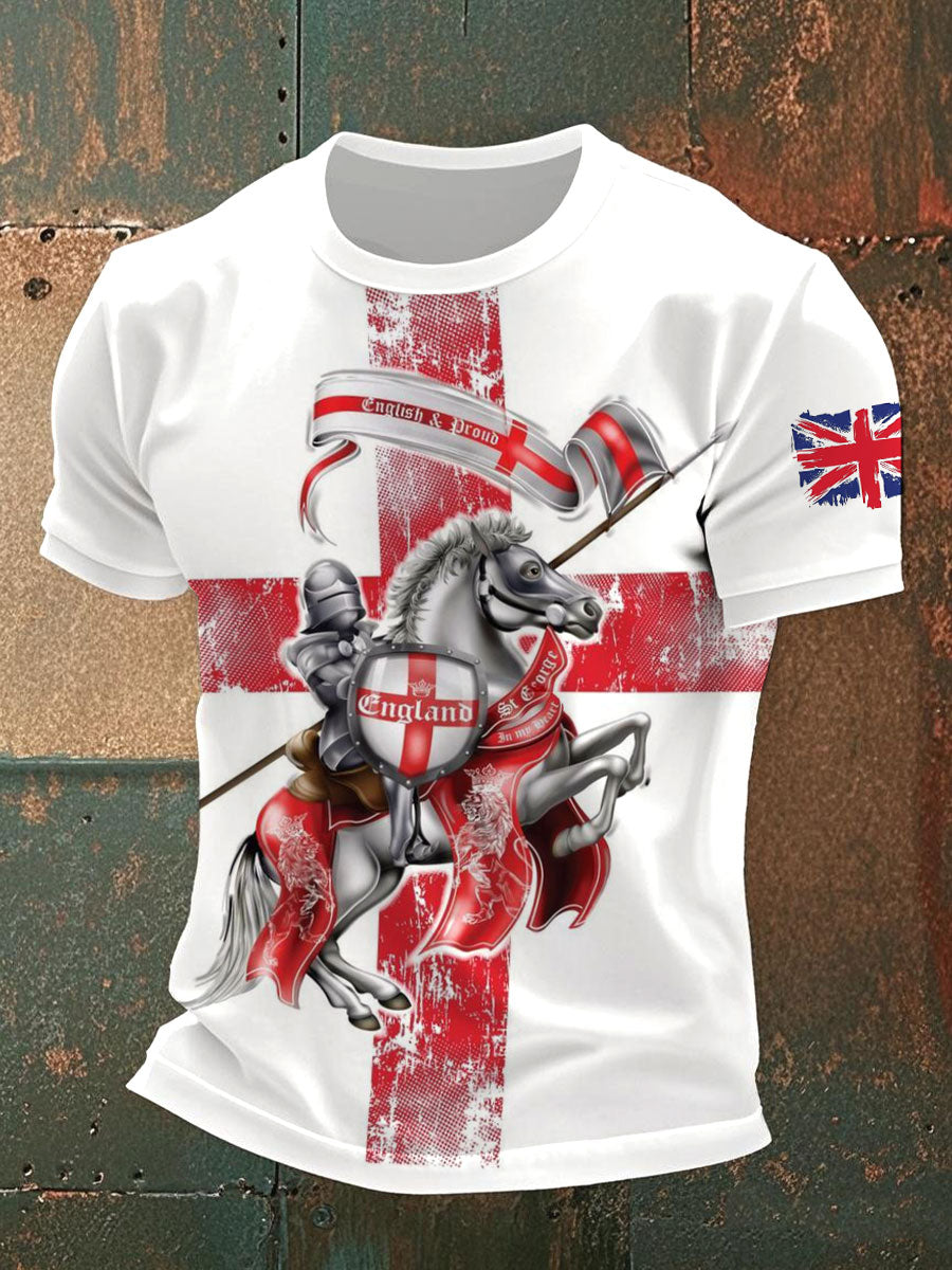 Men's England Knights Templar T-Shirts vetvanguards