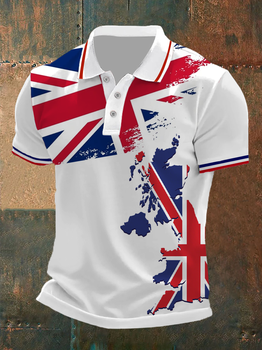 Men's Union Jack Casual Polo Shirt vetvanguards