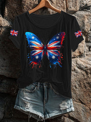 Women's UK Flag Printed T-shirt vetvanguards