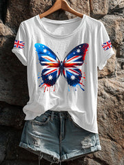 Women's UK Flag Printed T-shirt vetvanguards