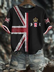 Women's UK Flag Art Printed Tops vetvanguards