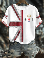 Women's UK Flag Art Printed Tops vetvanguards