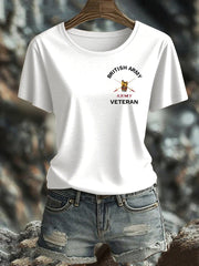 Women's British Veteran Iron On Short Sleeve T-Shirt vetvanguards