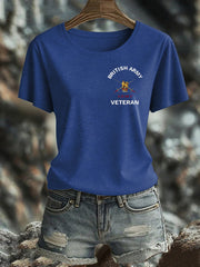 Women's British Veteran Iron On Short Sleeve T-Shirt vetvanguards