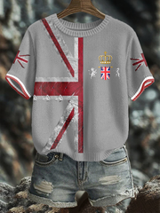 Women's UK Flag Art Printed Tops vetvanguards