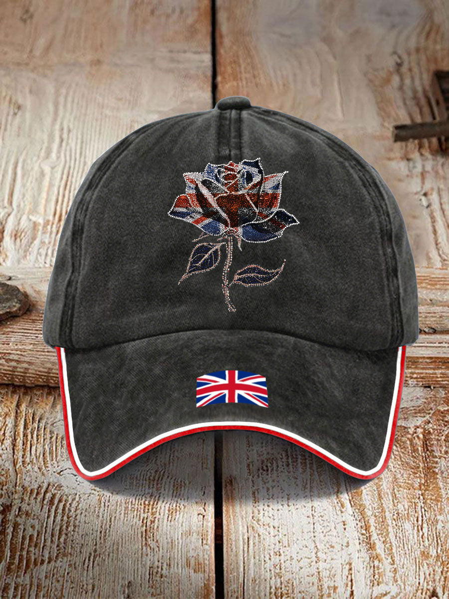Unisex UK Flag Art Printed Hat vetvanguards