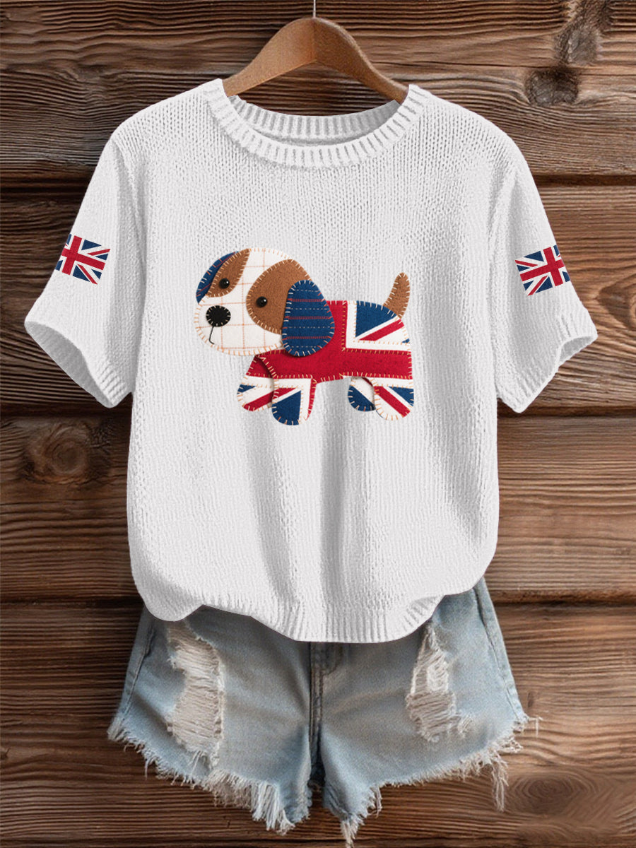 Women's UK Flag Cozy Knit Sweater vetvanguards