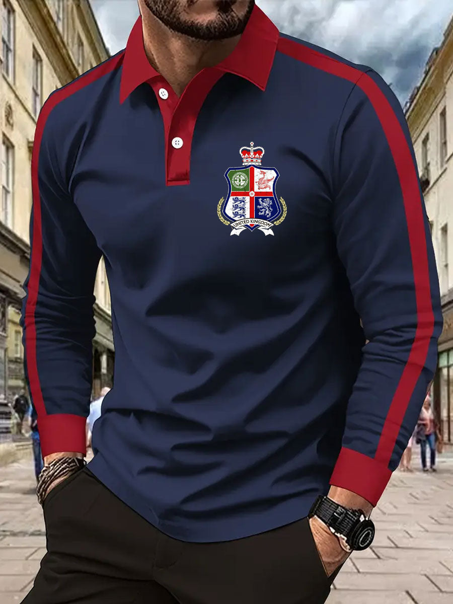 Men's UK Scotland England Northern Ireland Wales Flag Art Printed Casual Tops vetvanguards