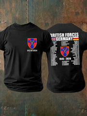 Men's British Veteran imitation cotton short-sleeved T-shirt vetvanguards
