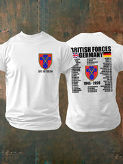 Men's British Veteran imitation cotton short-sleeved T-shirt vetvanguards