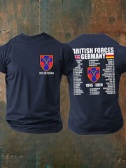 Men's British Veteran imitation cotton short-sleeved T-shirt vetvanguards