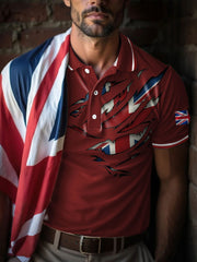 Men's UK Flag Art Printed Casual Tops vetvanguards