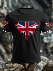 Men's UK Flag Art Printed T-shirt vetvanguards