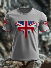 Men's UK Flag Art Printed T-shirt vetvanguards
