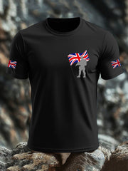 Men's British Veteran imitation cotton short-sleeved T-shirt vetvanguards